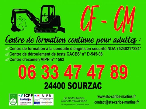 Formation à la conduite d'engins à Périgueux 